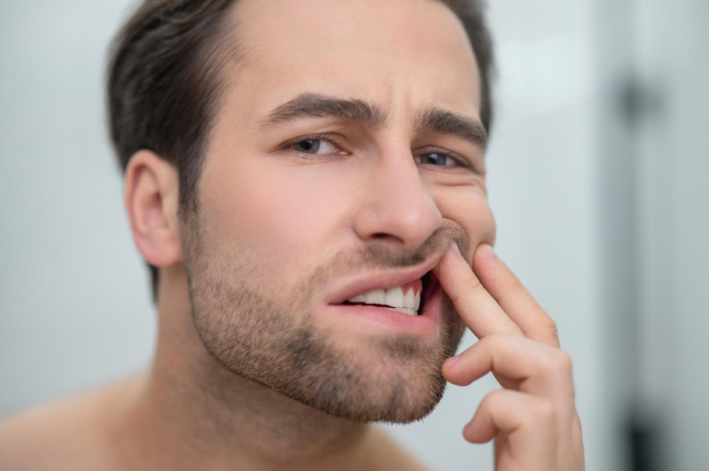 Gum irritation Caused Zirconia Crowns (1)