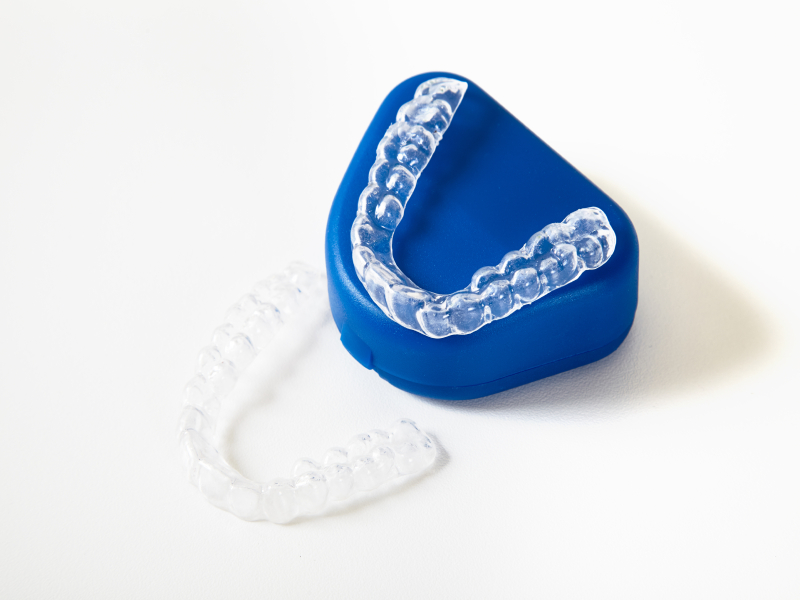 dental night guard and sparkling water (1)