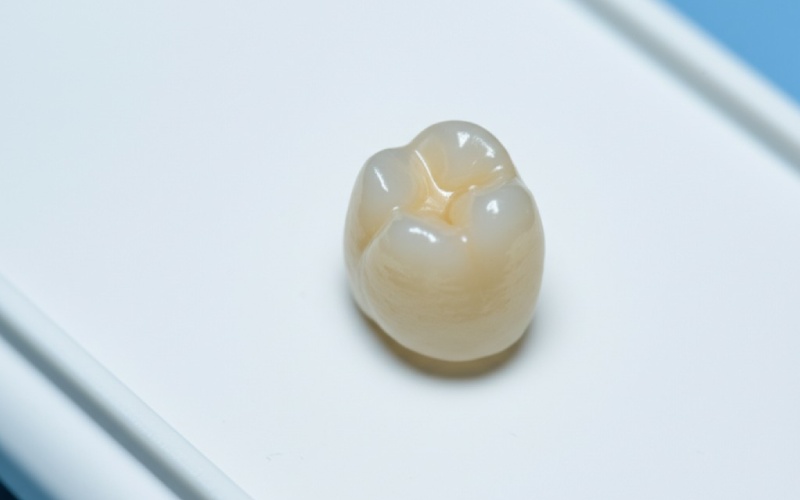 Dental zirconia crown restoration