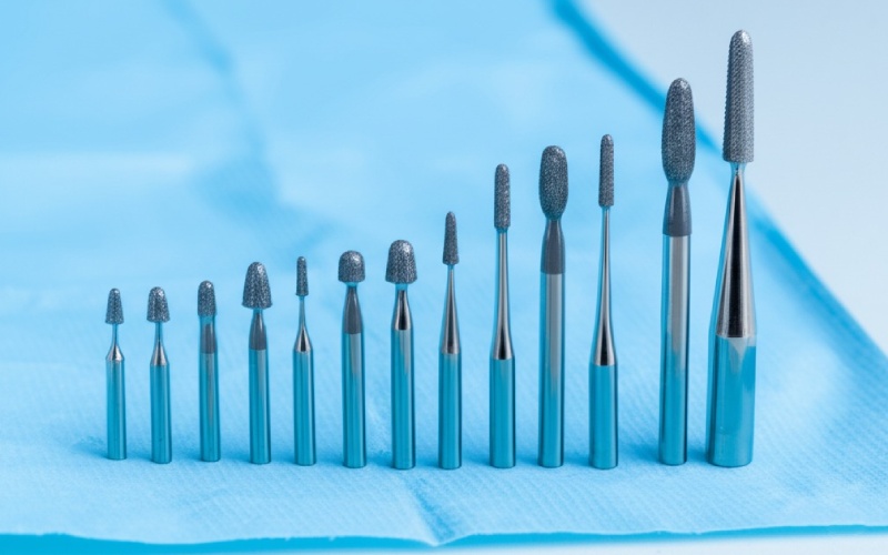 Diamond burs for PFM crown preparation