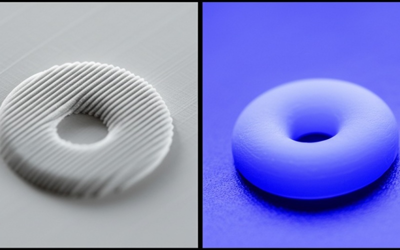 Surface quality comparison between FDM and SLA printed objects