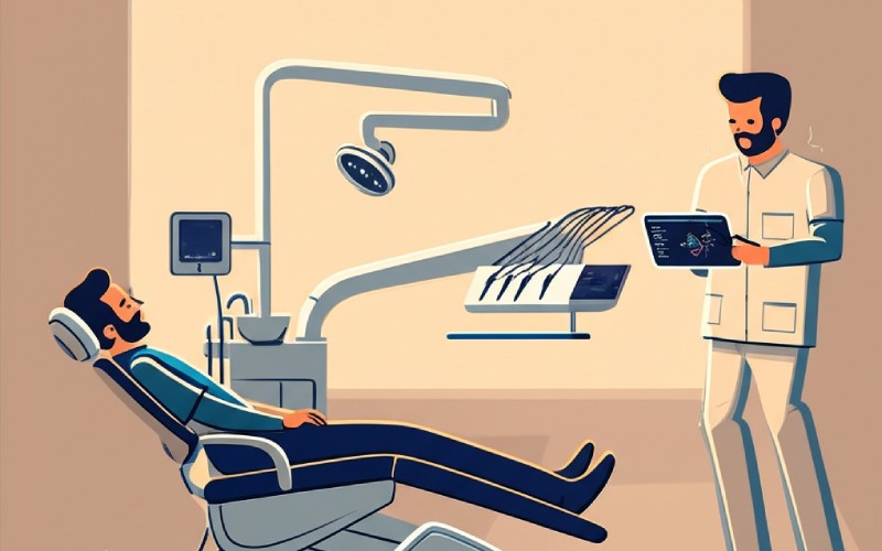 Collaborative AI-human dental treatment setup