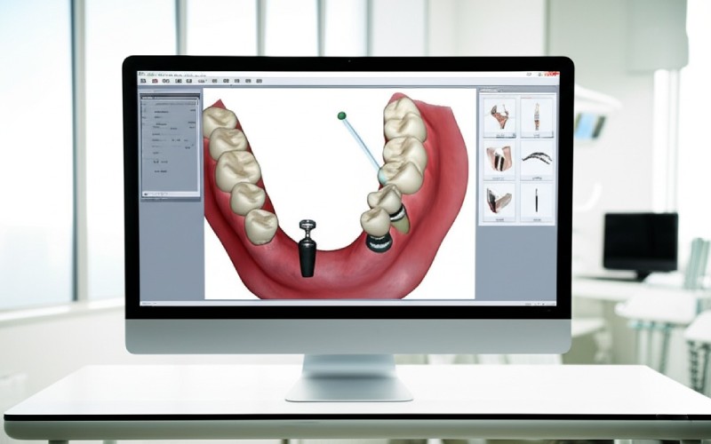 3D dental implant surgical planning software