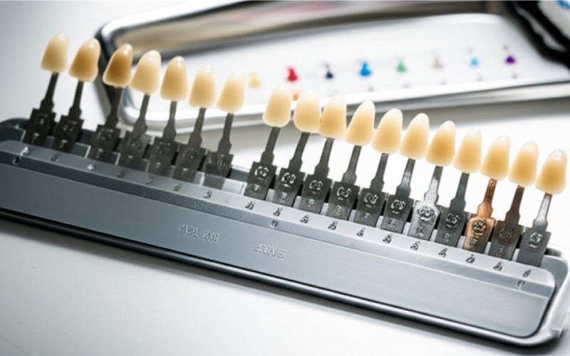 A dental shade guide and materials