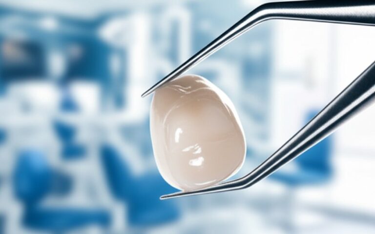 A perfect ceramic dental crown