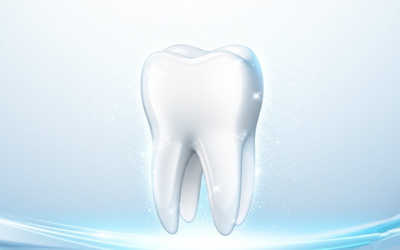 Abstract tooth whitening concept