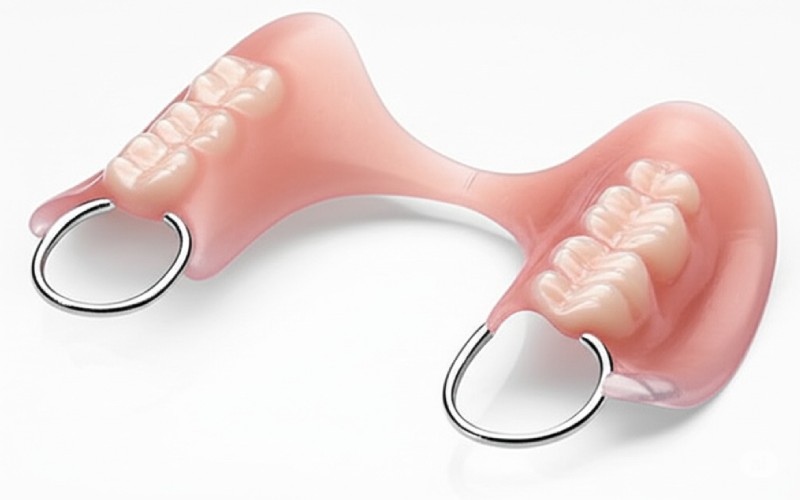 Aesthetic flexible denture clasps