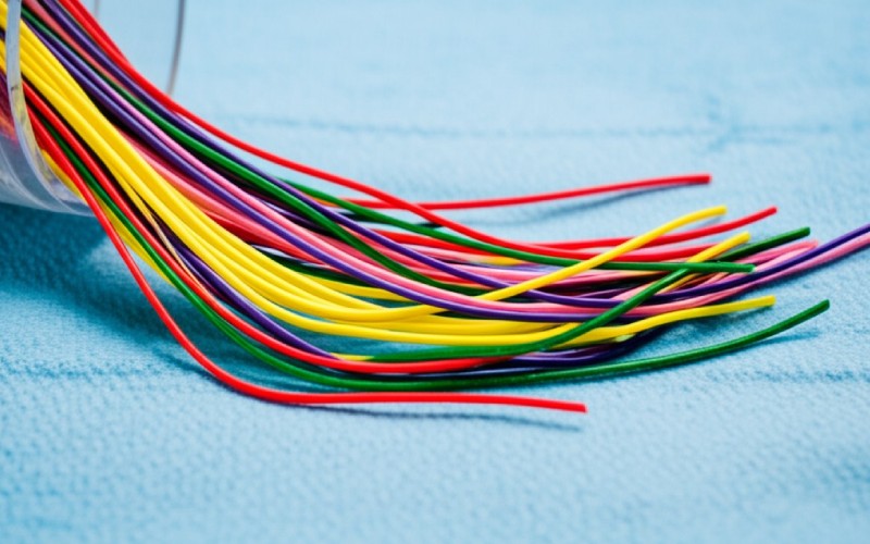 Colorful dental retraction cords