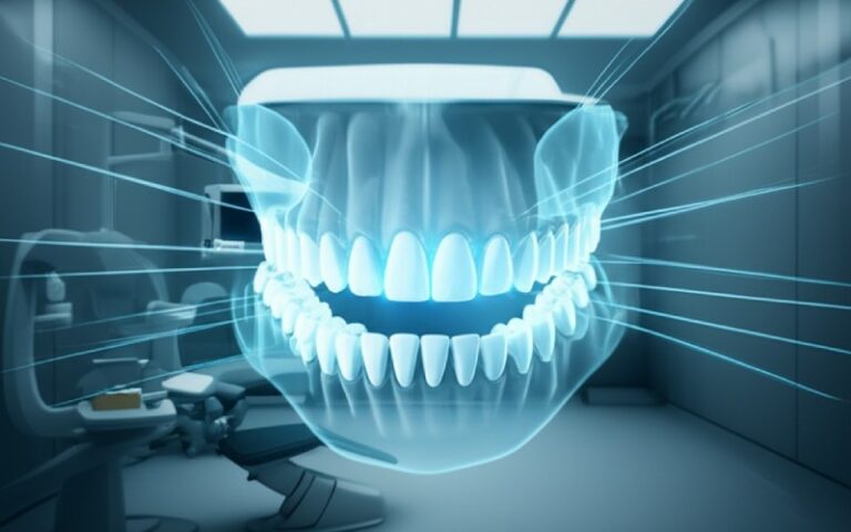 Holografisches 3D-Modell von Zähnen