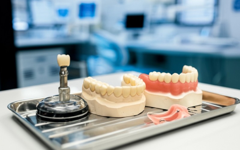 Models of tooth replacement options