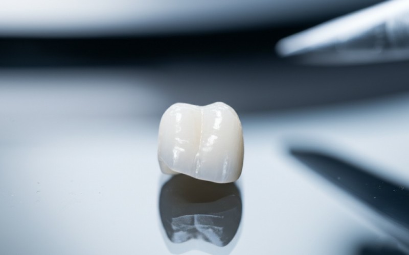 Fotorealistisk translucent zirkoniumkrone