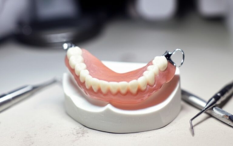 Precision partial denture model