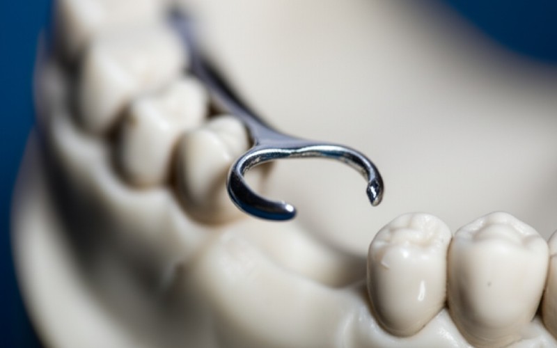 Secure fit of a denture clasp