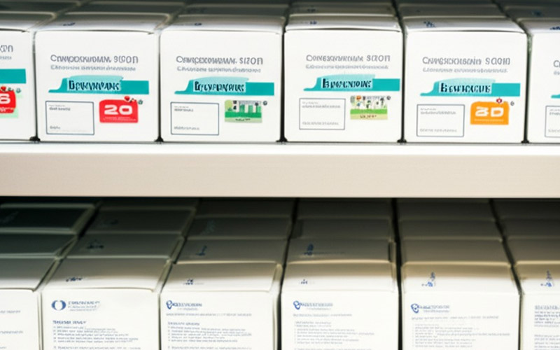 Stocked dental supply cabinet