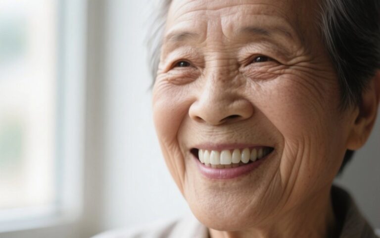 A complete and natural confident smile