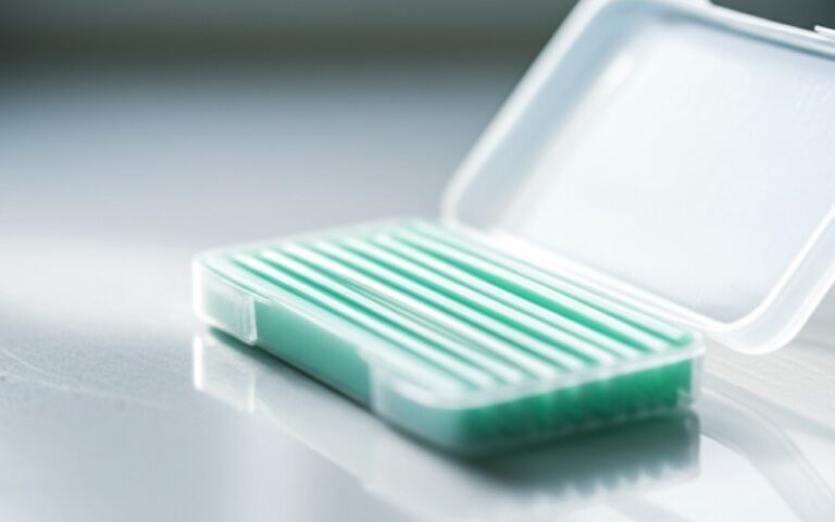 Orthodontic wax in its case