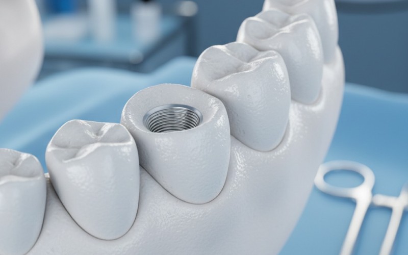 3D model of a healthy jawbone ready for implant