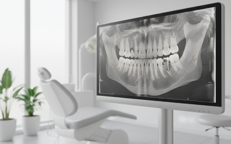 A 3D jawbone scan for dental implants