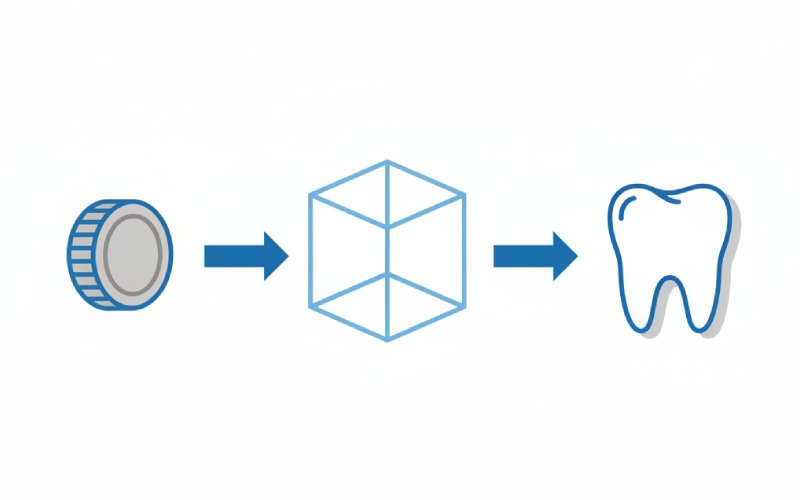 Ein einfaches Diagramm zur Darstellung des Geldes für die zahnärztliche Versorgung