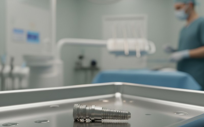 Implante dental preparado para cirugía