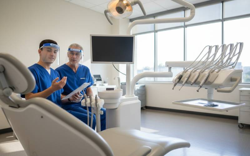 In der Klinik einer Zahnklinik