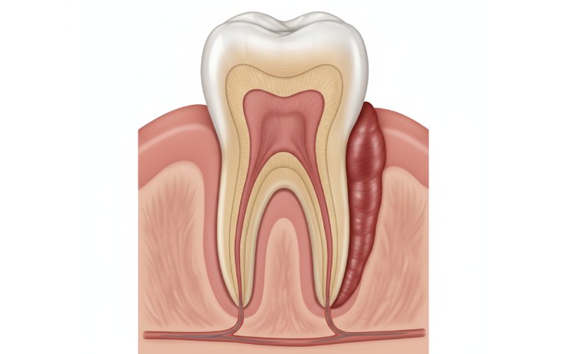 Illustrazione medica dei disturbi gengivali