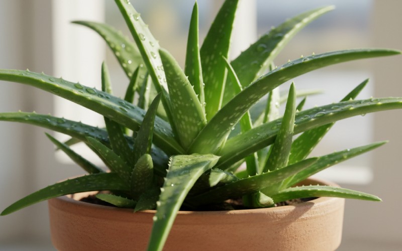 Aloe vera plant symbolizing natural healing